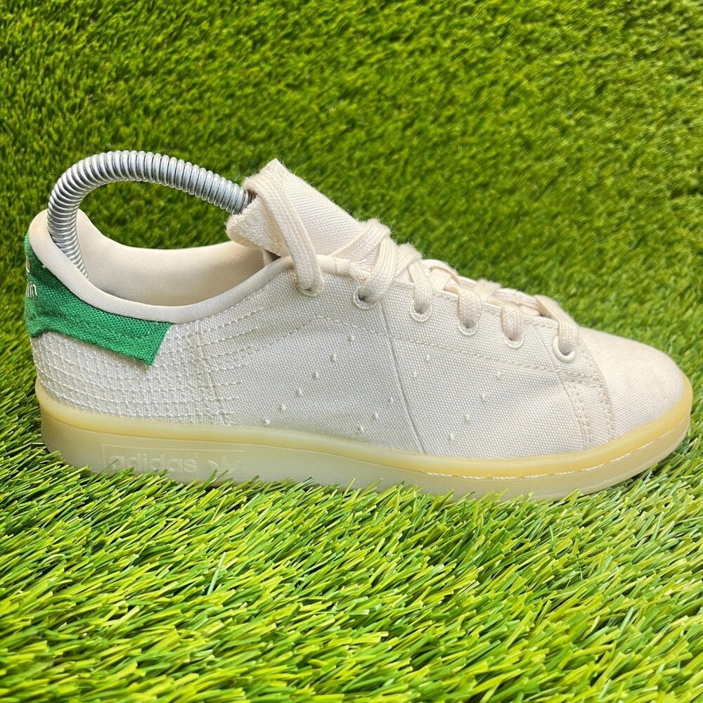 Adidas Stan Smith Primeblue Boys Size 4.5Y White Green Athletic Shoes Sneakers‎
